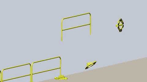 Garlock Safety Systems RailGuard 200 Rail Run Animation: Leading Edge Rooftop Fall Prevention