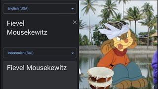 Fievel Mousekewitz in different languages meme