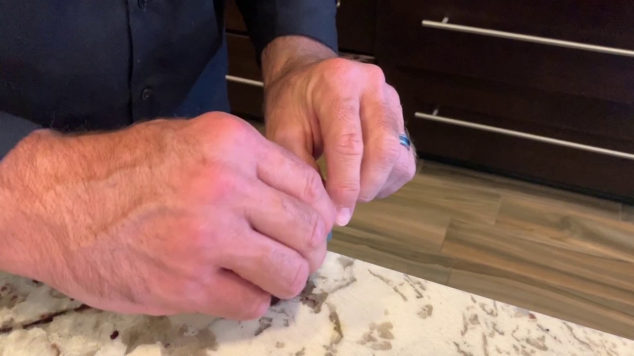 Granite Counter Chip Repair - YouTube