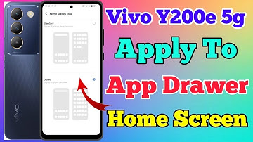Vivo Y200e 5g App Drawer Setting Kaise On Kare // How To App Drawer Setting On Vivo Y200e 5g