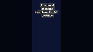 Why Embeddings Alone Aren't Enough — Positional Encoding Explained  (LLM Ep 5) #shorts #ai