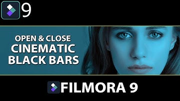 FILMORA 9 | HOW TO OPEN & CLOSE CINEMATIC BLACK BARS EFFECTS | ANIMATE BLACK BARS | TUTORIAL [HINDI]