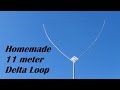 Cb base antenna full wave delta loop