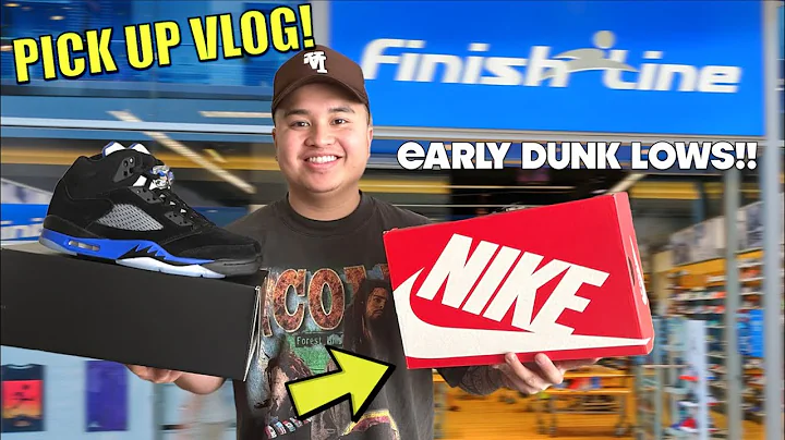 JORDAN 5 RACER BLUE PICK UP VLOG & EARLY VINTAGE DUNK LOWS!