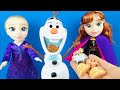 Olaf yediği atıştırmalıkları anında çıkaran sihirli oyuncak Frozen 2 Elsa ve Anna bebek konuşan Olaf