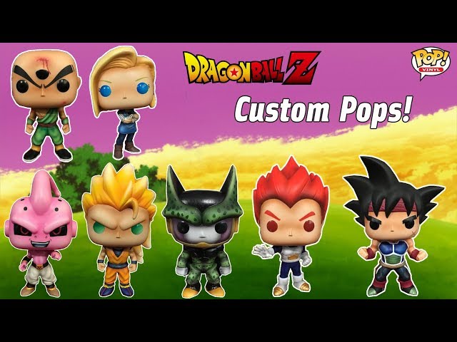Amazing Dragon Ball Z Custom Funko Pops | Bardock | Goku | Vegeta | Broly -  YouTube