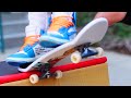 Finger Skateboard Tricks | #Shorts | Tech Deck Ramp |  Finger boarding | Flick Trix | Finger Shoes
