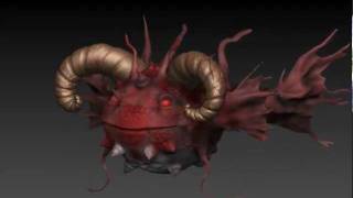 ZBrush 4r2 Practice: Monster Fish Creature