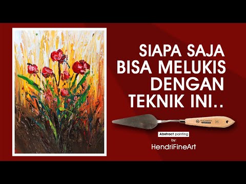 Video: Cara Menggambar Dengan Pisau Palet