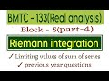 Limiting values of sum of series riemann integration|bmtc 133|@vmatics444