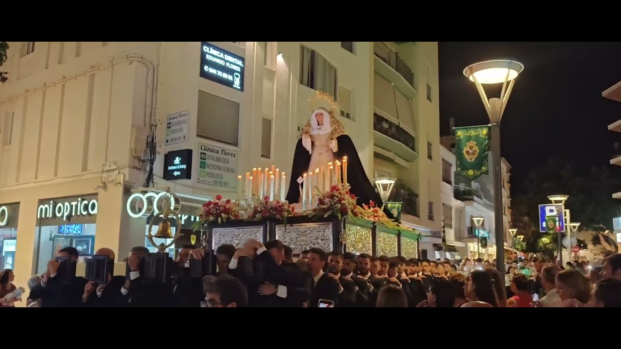 Procesión Extraordinaria XXV aniversario Virgen de la Soledad Estepona 2025