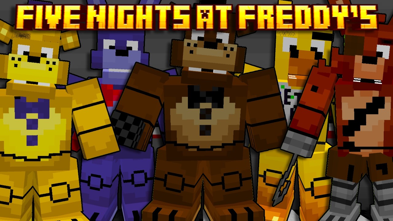 THESE MINECRAFT FNAF ADDON ANIMATRONICS ARE BEEFY! (FNAF 1 Mod Showcase ...