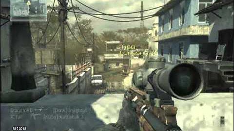 MW3 Across Map No-Scope with MSR Sniper