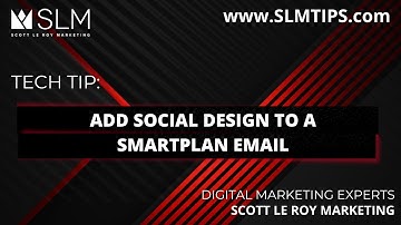 Tech Tip: Add Social Design to a SmartPlan Email