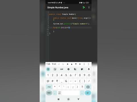 Simple numbers | W.A.P to print a Simple numbers using java | Java ...