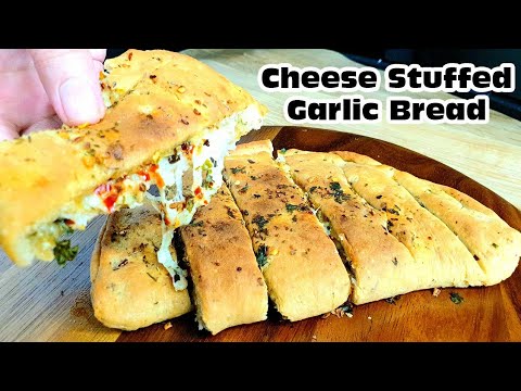 Cheese Stuffed Garlic Bread at home l Cooking with Benazir - YouTube