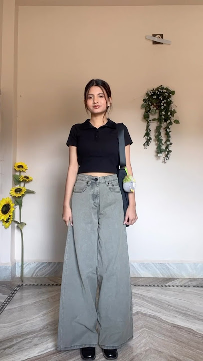 Myntra wide leg jeans ♥️ (check community post for the links) #myntra #myntrahaul #jeans