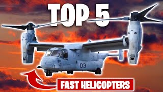 Top 5 Fastest Helicopters In The World (Airbus H160, Eurocopter X3, V22 Osprey)