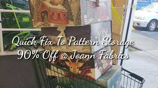 Quick fix to my Pattern Storage . 90% Off!!!!