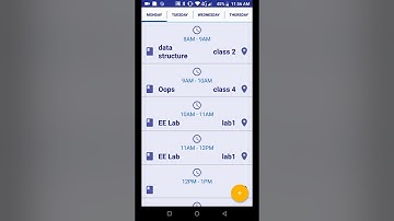 timetable class scheduler Android App