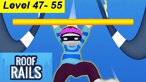 🅾️ Roof Rails! All levels gameplay - Android, iOS (Level 47-55) Walkthrough gameplay