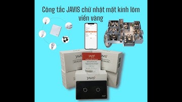 Công tắc JAVIS chữ nhật đen mặt kính lõm - Chuẩn kết nối Zigbee