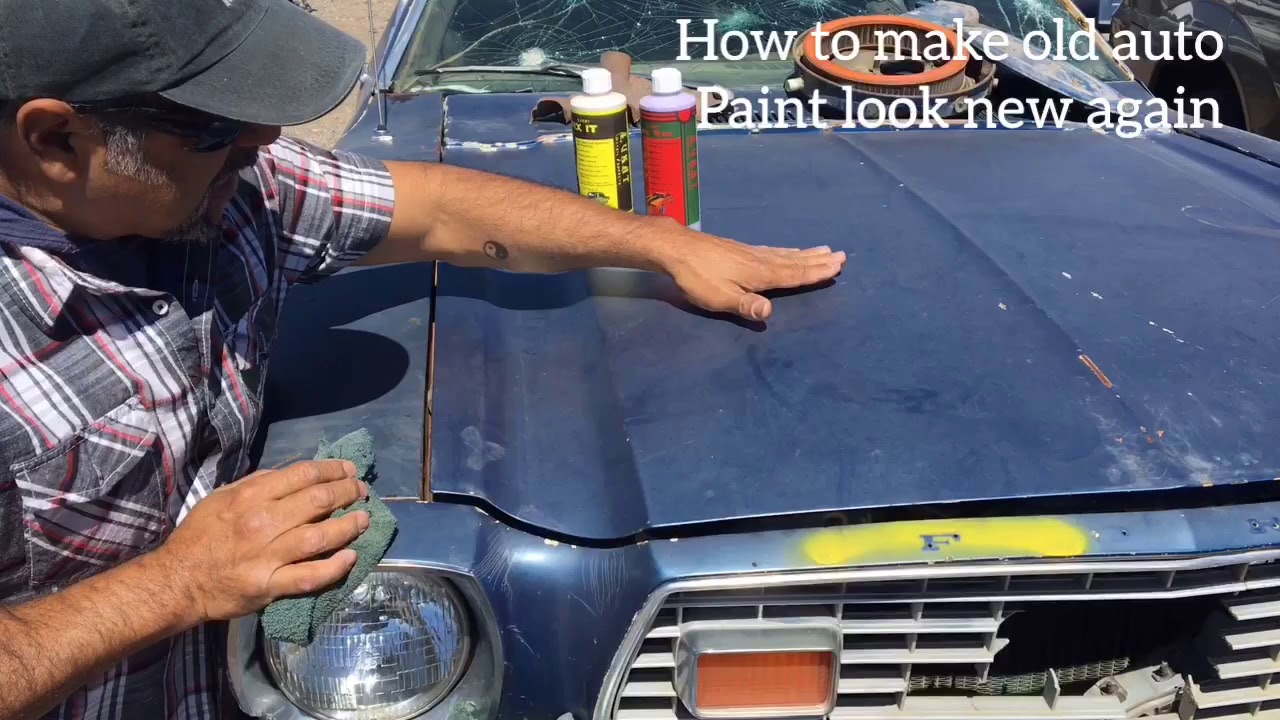 Old Classic Car Paint Restorer Polish Lukat detail YouTube