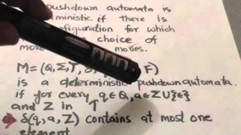 50. DETERMINISTIC PUSHDOWN AUTOMATA