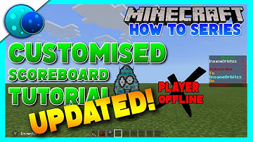How To Customise A Scoreboard / Remove Player Offline! On Minecraft Bedrock Edition!