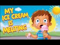 MY ICE CREAM IS MELTING 🫠 POEM #rituparnastudybuddy #poem #nurseryrhymes