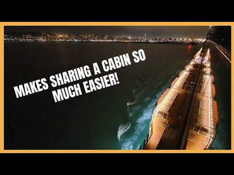 Sharing a cabin with friends or family? You need the Shower Curtain Cruise Hack!