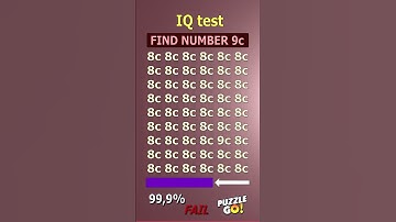 Find 9с where? | Brain Teaser IQ Test #shorts #different #puzzles #opticalillusion #quiz