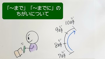 ★「まで」と「までに」のちがいについて
