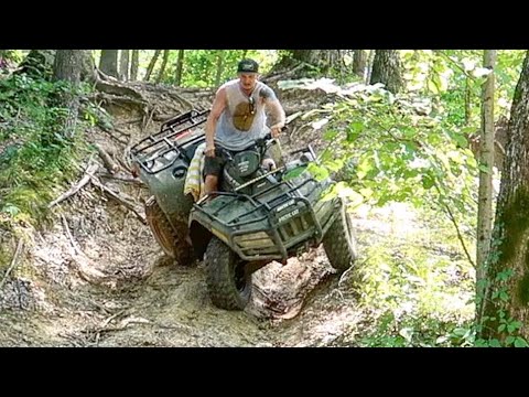 that-was-way-too-close!-atv-and-sxs-mud,-trails,-and-creek-riding