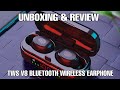 TWS V8 BLUETOOTH WIRELESS EARPHONE l UNBOXING, SETUP AND REVIEW I B-ROLL ACTION