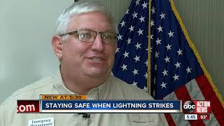 Officials share tips on how to stay safe from lightning strikes