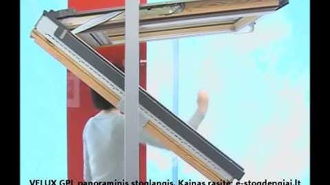 Stogo langas VELUX GPL panoraminis, kaip veikia, atsidaro | e-Stogdengiai.lt