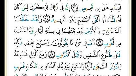 ختمة تلاوة لمصحف التجويد بصوت القارئ محمد حبش الصفحة رقم 520