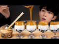 ASMR MUKBANG 400번 저어만든 스타벅스 타피오카펄 달고나커피 먹방 HOMEMADE FROTHY TAPIOCA PEARLS COFFEE EATING SOUNDS