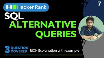 7) SQL | Hackerrank sql questions | sql tutorial | sql full course | sql tutorial for beginners