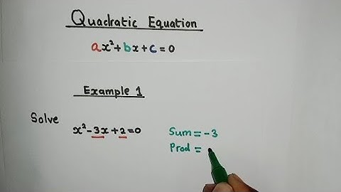 How to solve quadratic equations by factorisation.