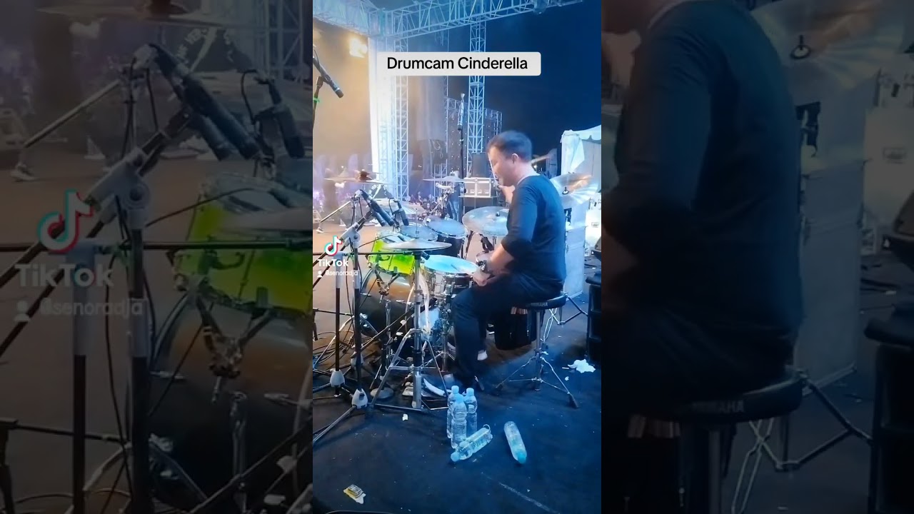 Drum cam cinderella drummer aslinya