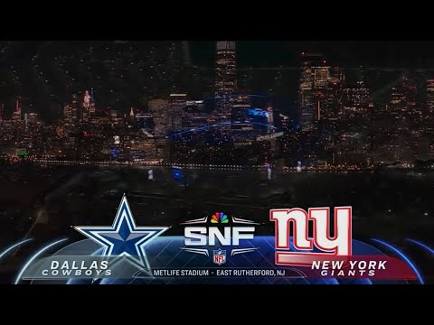 Cowboys vs Giants 2026 NBC Sunday Night Football Intro/Theme Week 1 
