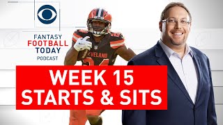 Week 15 FANTASY FOOTBALL STARTS and SITS | Full Episode | Fantasy Football Today
