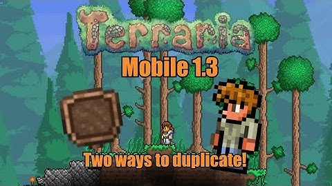 HOW TO DUPLICATE AND GET ANY ITEM IN TERRARIA MOBILE 1.3!