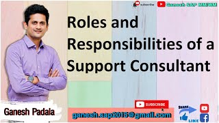 Roles and Responsibilities of SAP Support Consultant | SLA | L1,L2,L3 || P1,P2,P3,P4 || LIVE SESSION