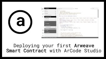 Deploying your first #Arweave SMART CONTRACT with ArCode Studio 🚀❤️