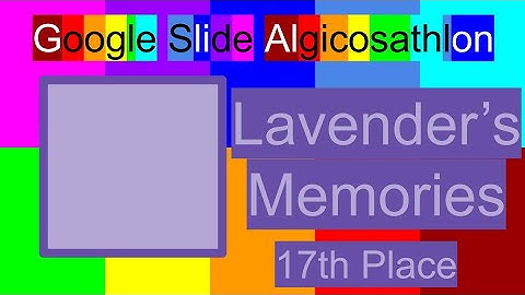 Google Slide Algicosathlon: Lavender
