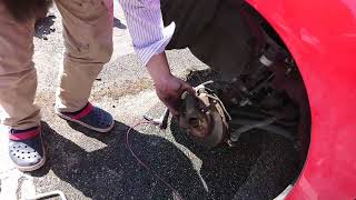 （車両整備）ホンダ フィット Fr ブレーキパッド交換 HONDA Fit How to change Fr brake pad