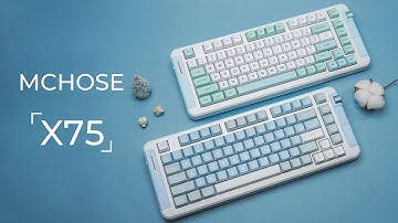 MCHOSE X75 Gasket Mechanical Keyboard Typing Sound!